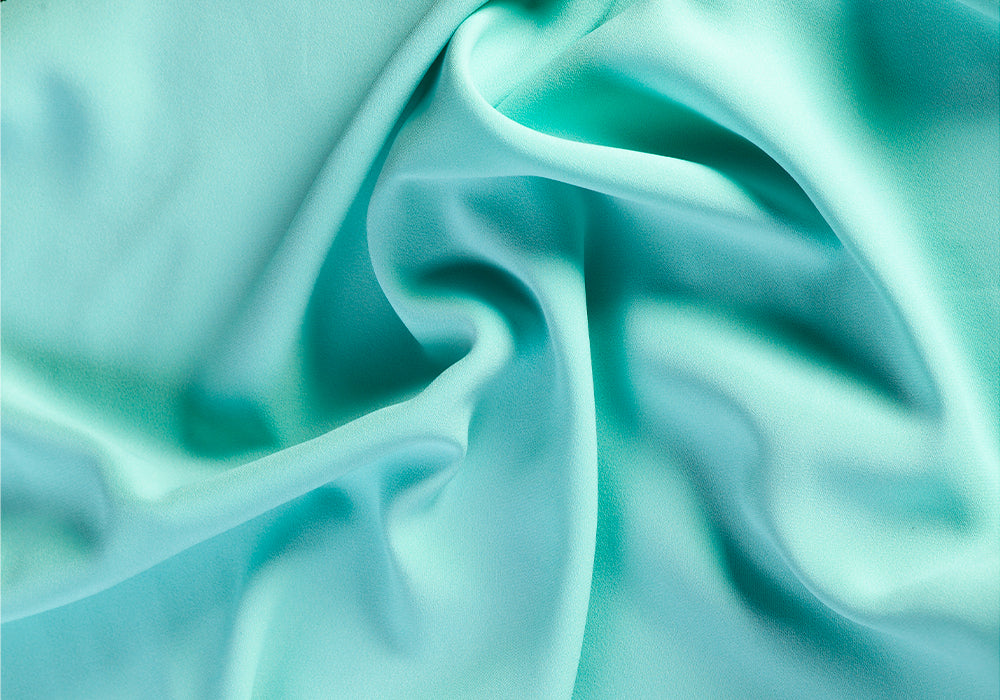 Sea Foam Green Rayon Blend Crepe Back Satin (Made in Italy)