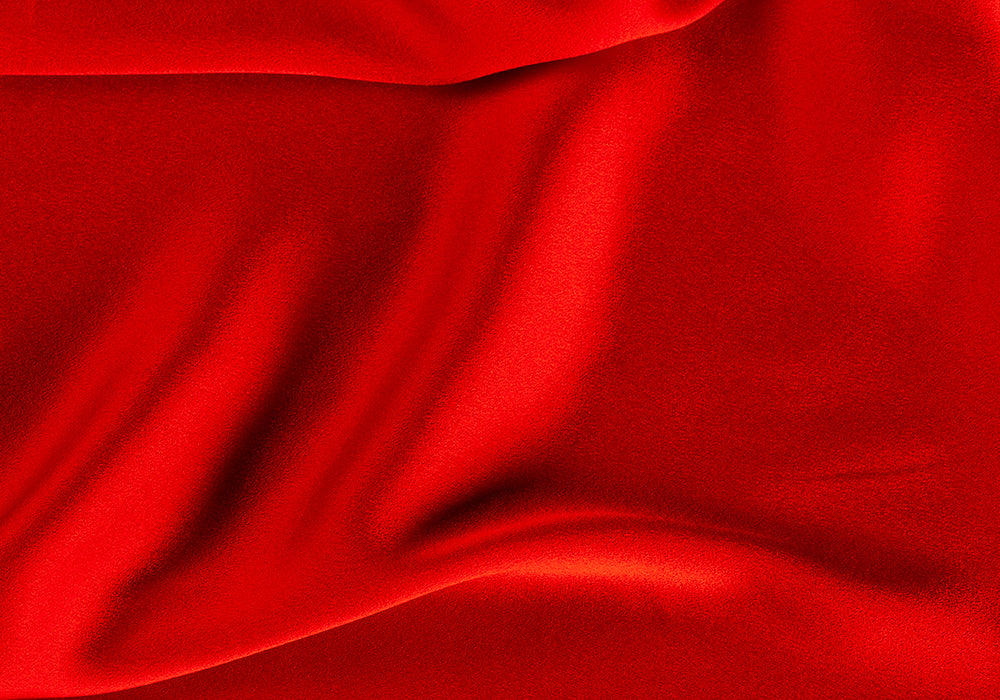 Power Red Rayon Blend Crepe Back Satin (Made in Italy)
