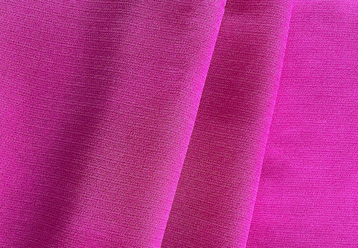 Roaring Hot Pink Honeycomb Weave Viscose Blend Organza  (Made in Italy)