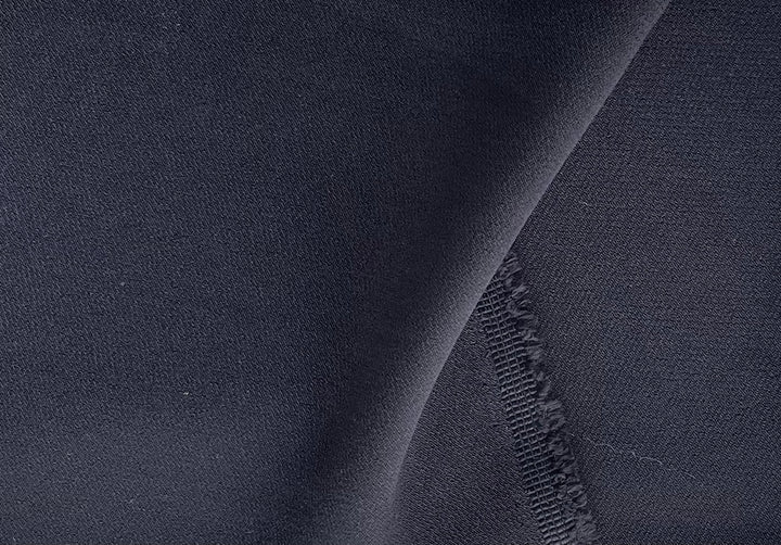 Elegant Black Stretch Viscose Blend (Made in Italy)