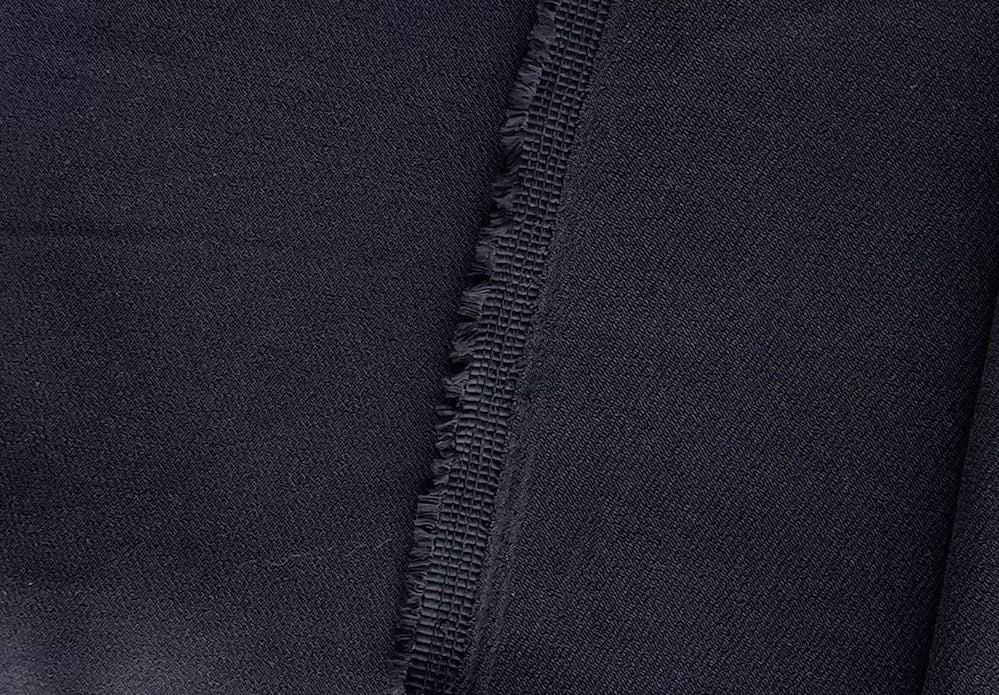 Elegant Black Stretch Viscose Blend (Made in Italy)