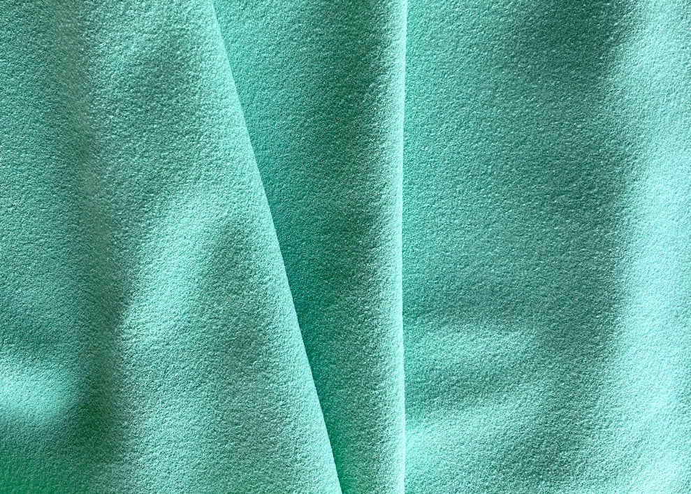 Minty Sea Foam Stretch Rayon Crepe (Made in Italy)