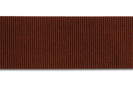 Chocolate Rayon Petersham Grosgrain Ribbon (Made in Japan)