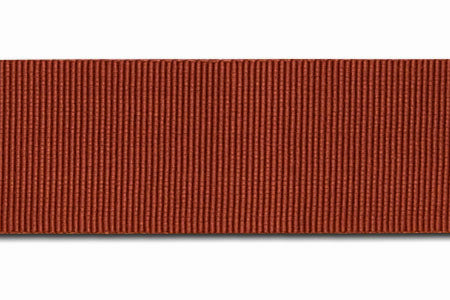Rust Rayon Petersham Grosgrain Ribbon (Made in Japan) – Britex Fabrics