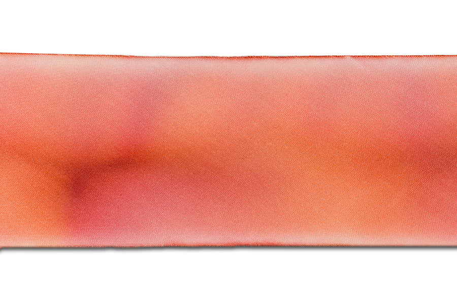 Mango Ice Cream Hand-Dyed Silk Ribbon by Hanah Silk™ (Made in USA)