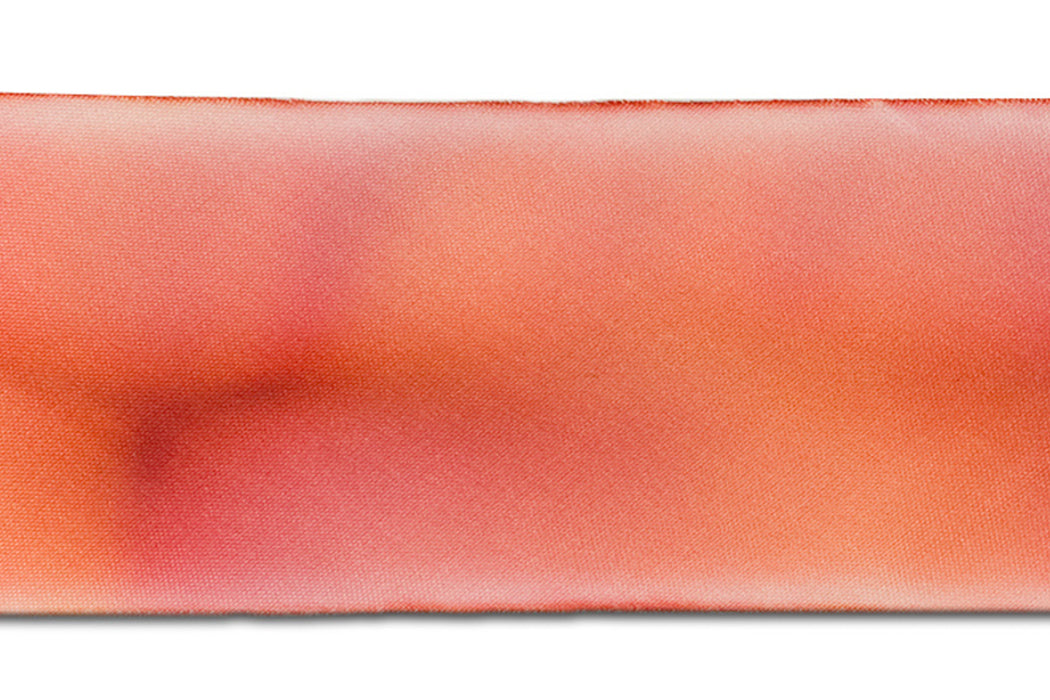 Mango Ice Cream Hand-Dyed Silk Ribbon by Hanah Silk™ (Made in USA)