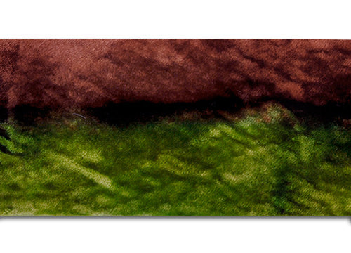 Leaves Turning Hand-Dyed Silk Velvet Ribbon by Hanah Silk™ (Made in USA)
