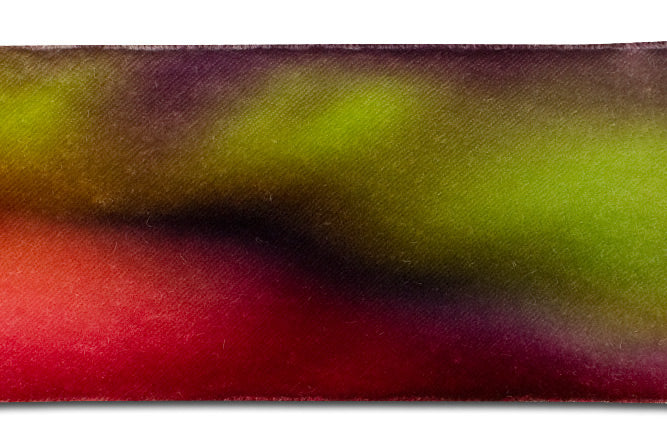 Monet Hand-Dyed Silk Velvet Ribbon by Hanah Silk™ (Made in USA)