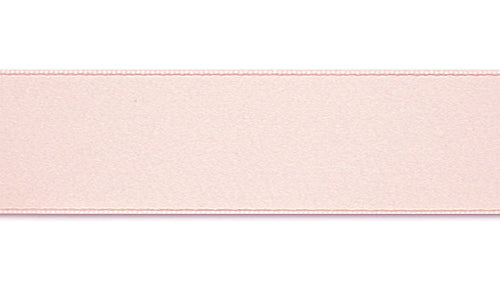 Pale Pink Double-Faced Silk Satin Ribbon