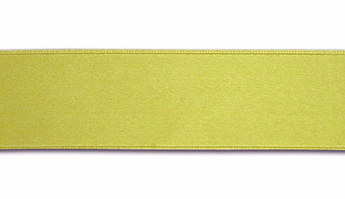 Chartreuse Double-Faced Silk Satin Ribbon
