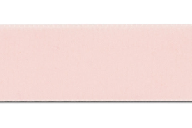 Palest Light Pink Nylon Velvet Ribbon (Made in Switzerland)