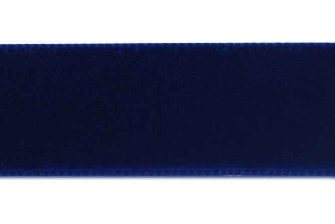 Navy Nylon Velvet Ribbon (Made in Switzerland)