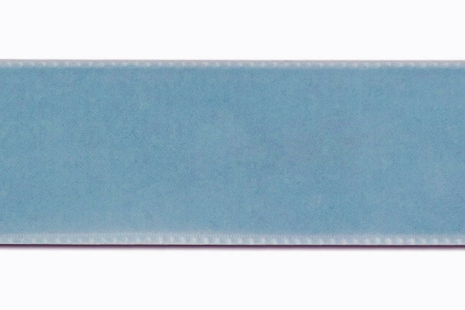 Copenhagen Blue Nylon Velvet Ribbon (Made in Switzerland)
