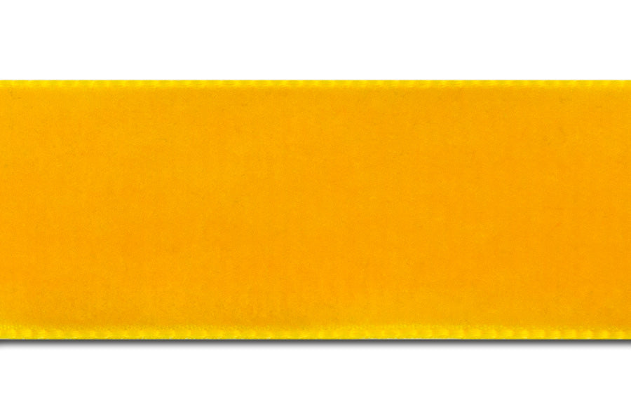 Maize Yellow Nylon Velvet Ribbon (Made in Switzerland)