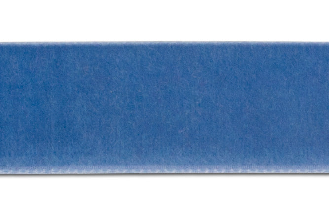 Williamsburg Blue Nylon Velvet Ribbon (Made in Switzerland)