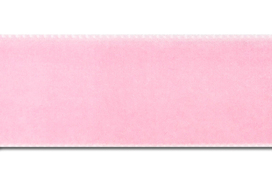 Baby Pink Nylon Velvet Ribbon (Made in Switzerland)