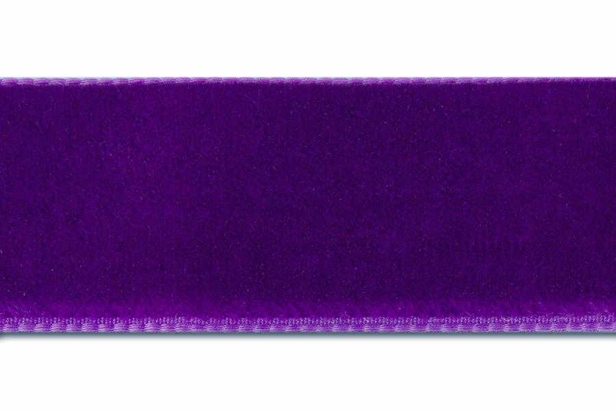 Royal Purple Nylon Velvet Ribbon (Made in Switzerland)