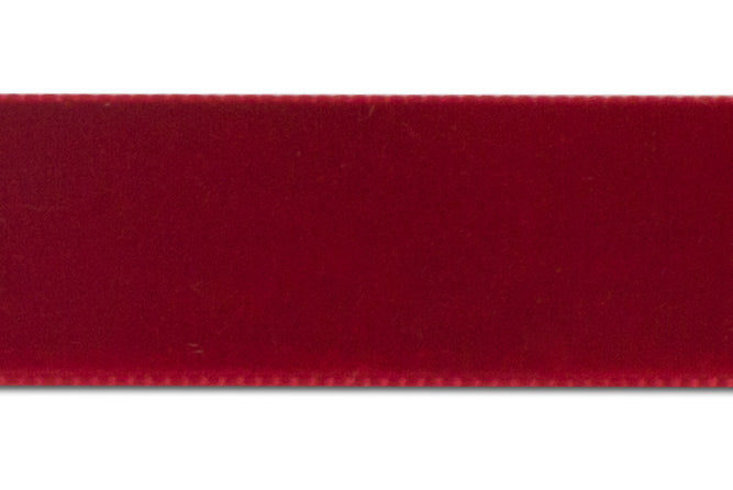 Stretch Scarlet Nylon Velvet Ribbon (Made in Switzerland) – Britex Fabrics