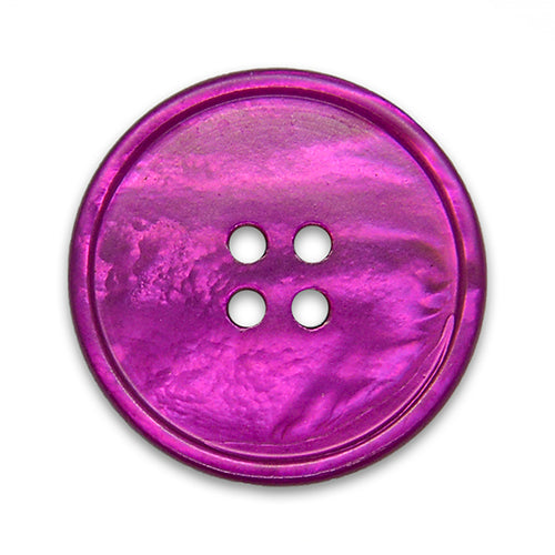 4-Hole Hot Pink Shell Button (Made in Italy)