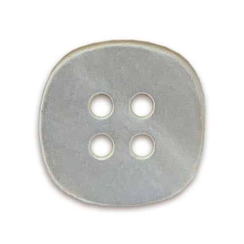 Irregularly Rounded Sweet Cream Shell Button