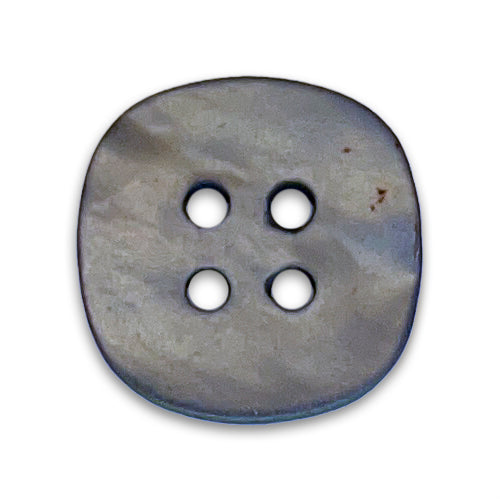 Shell Grey Button sewing button, Irregularly Rounded Charcoal Grey Shell Button – Britex ...