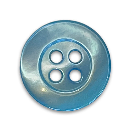 Baby Blue Eyes 4-Hole Shell Button