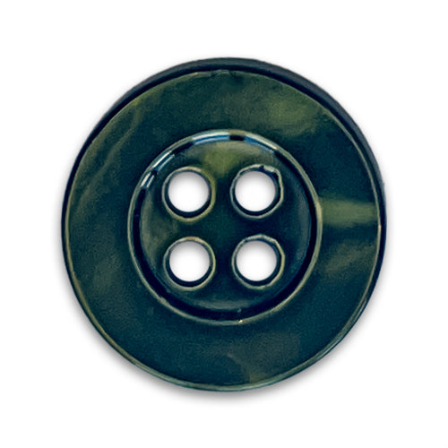 Shadowed Forest Green 4-Hole Shell Button