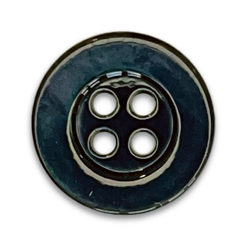 Shell Navy Button sewing button, Stiff Denim Navy Blue 4-Hole Shell Button – Britex Fabrics