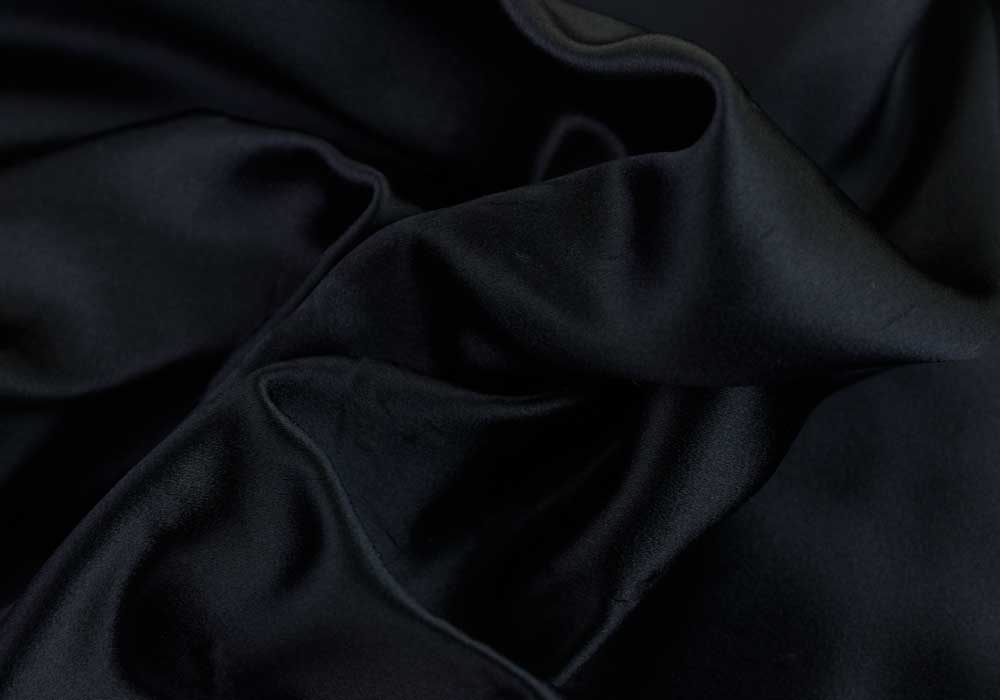 Prada Midnight Navy Silk Duchess Satin (Made in Italy)