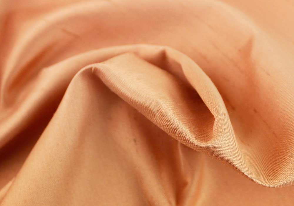Taroni Rose Gold Silk Shantung (Made in Italy)