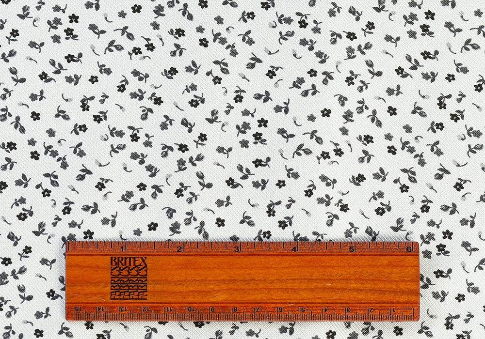 Designer Teensy Blossoms Silk Twill (Made in Italy)
