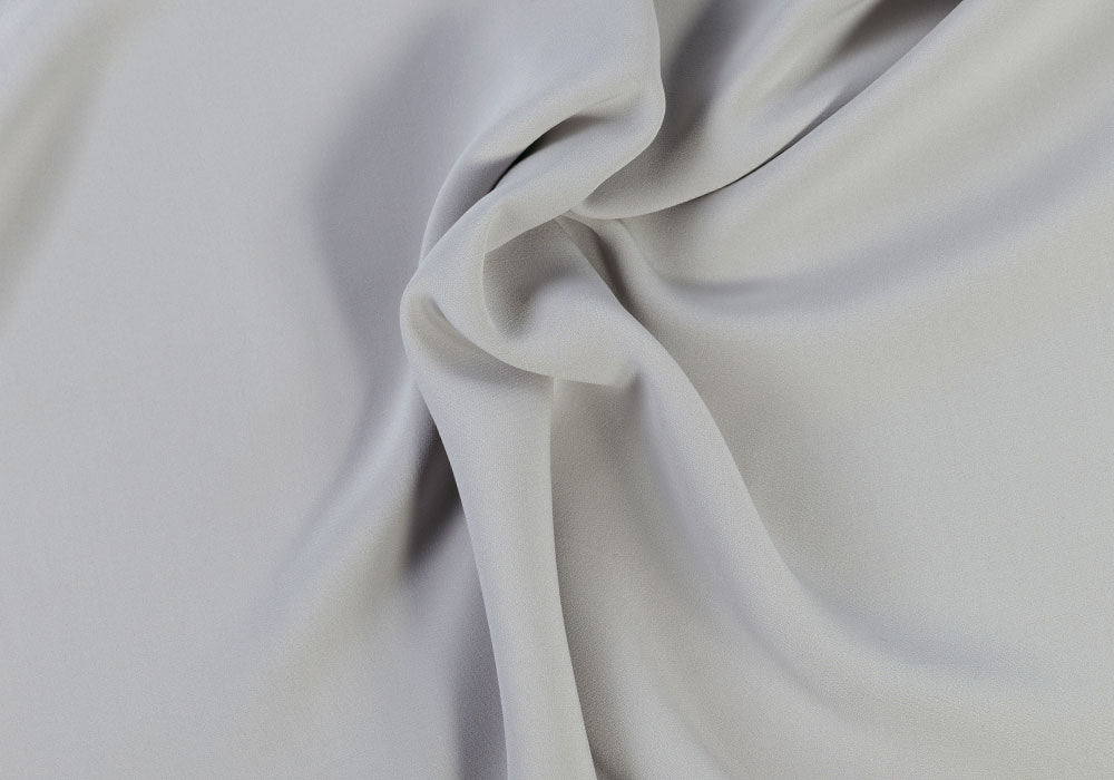Sophisticated Dove Grey 4-Ply Silk Crepe (Made in Italy)