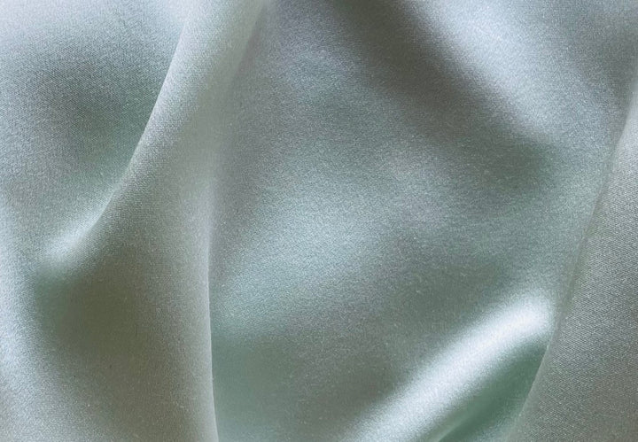 Elegant Mint Whisper 4-Ply Silk Crepe