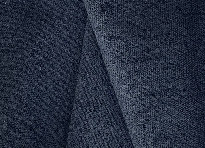 Matte Jet Black Silk Crepe (Made in Italy)