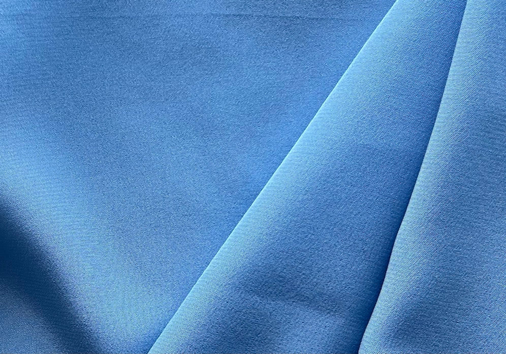 Rich Periwinkle Sky Silk Crepe de Chine (Made in Italy)