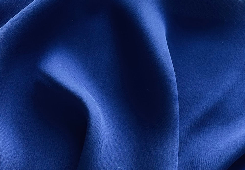 Niki Lotan Semi-Sheer Lapis Lazuli Silk Crepe Georgette