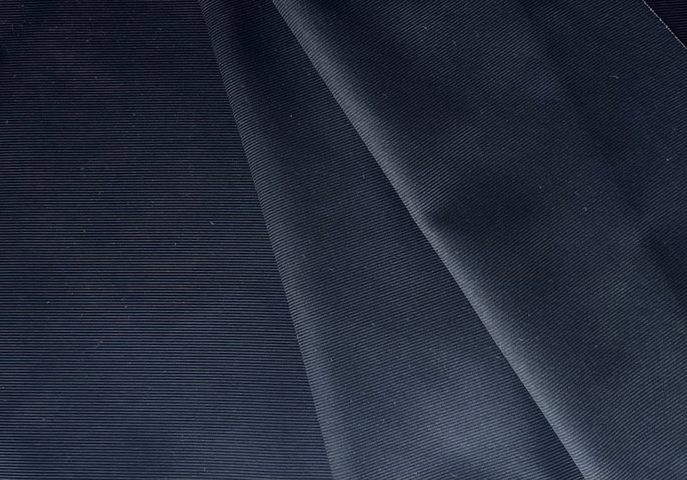 Silk Fabric, Finest Midnight Black Silk Faille (Made in Italy