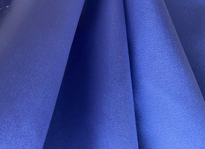 Luxurious Deep Periwinkle Silk Duchess Satin (Made in Italy)
