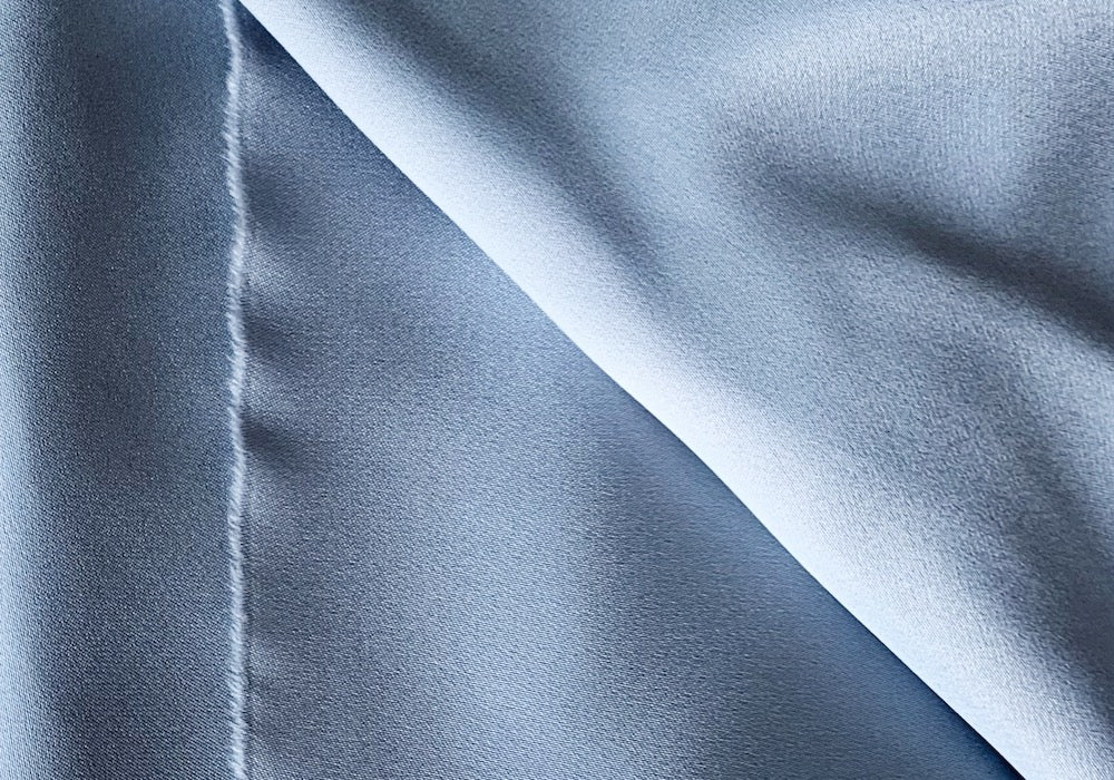 Drapey Silvery Pearl Grey Double-Faced Silk Satin Charmeuse (Made in Italy)