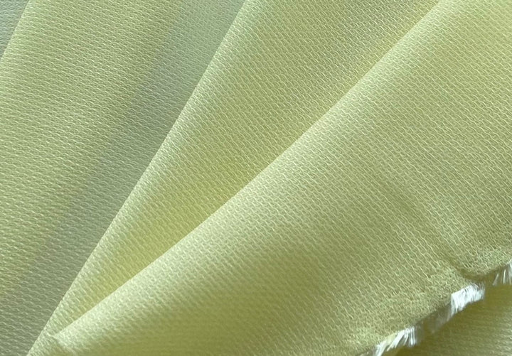 Crisp Lemon Chiffonade Silk Blend Organza (Made in Italy)