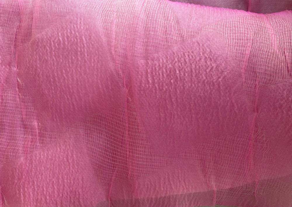 Marni Intricately Woven Rose Petal Silk Organza (Made in Italy)