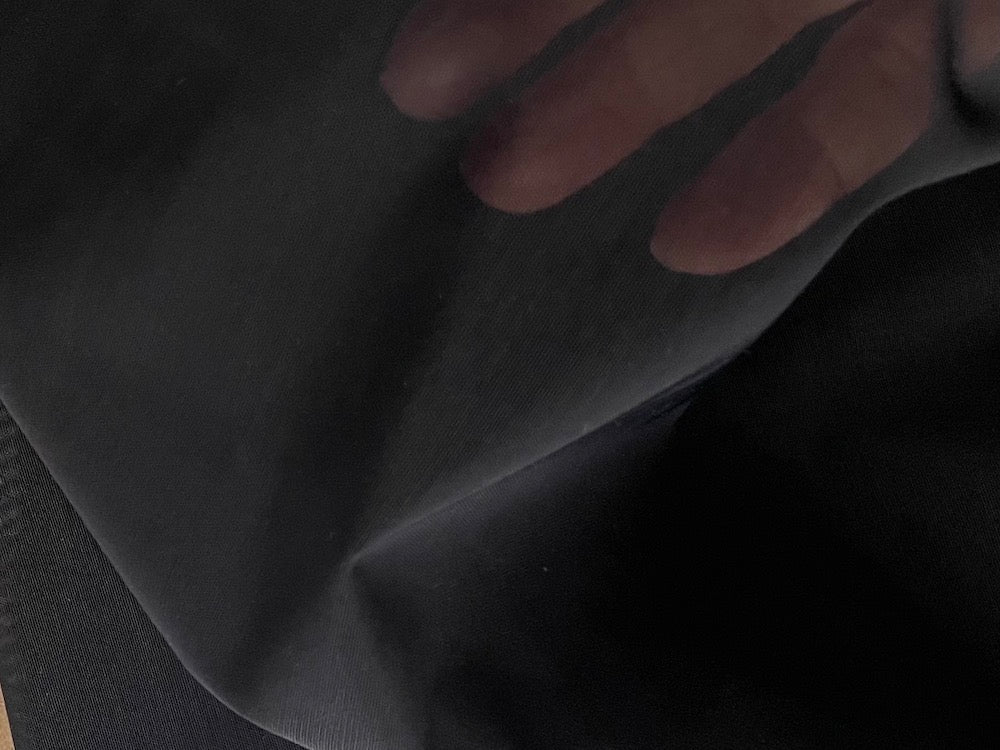 Slightly Heavier Black Stretch Polyester Blend Mesh