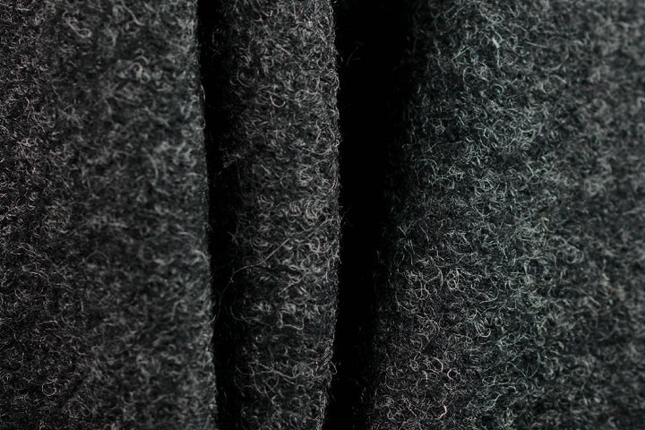 Charcoal Grey 18 oz. Boiled Wool Coating (Made in the Netherlands)