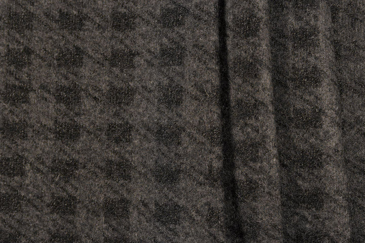 Reversible Smoked Check Wool Coating