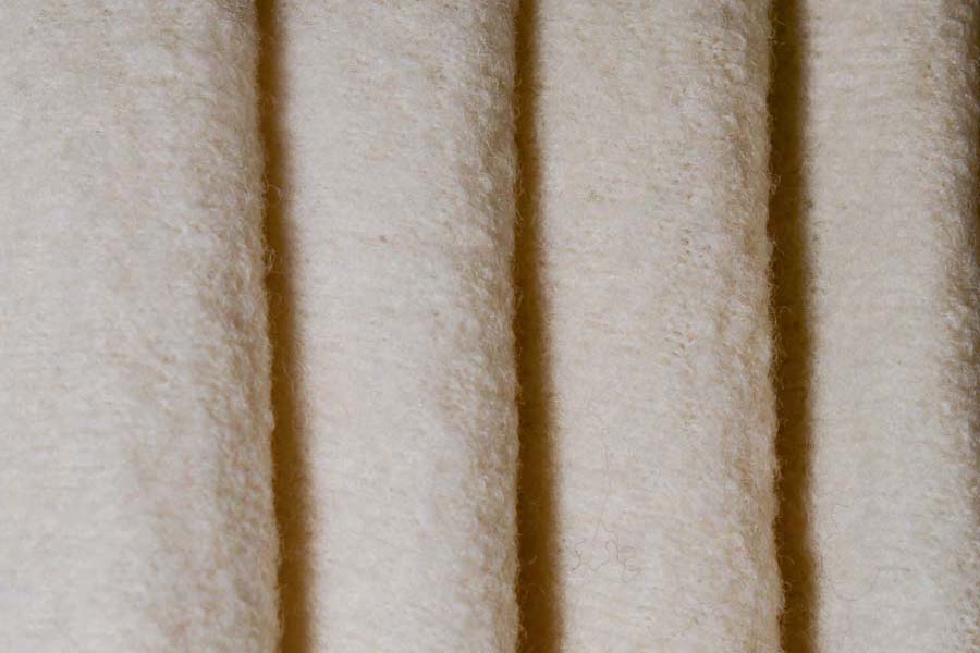 Ivory 18 oz. Boiled Wool Coating (Made in the Netherlands)