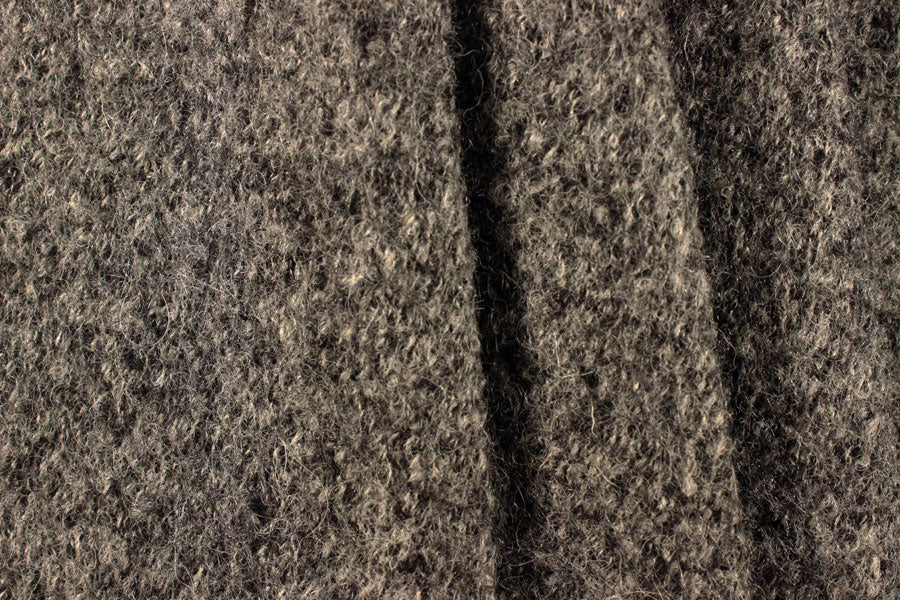 Spanish Grey 18 oz. Boiled Wool Coating (Made in the Netherlands)