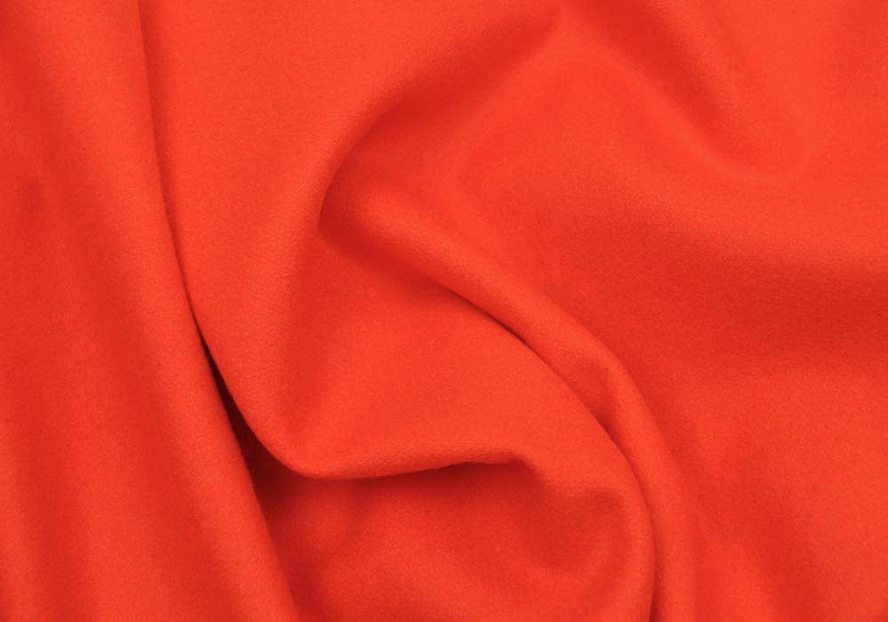 Extravagantly Joyful Orange Cashmere & Wool Coating (Made in Italy)