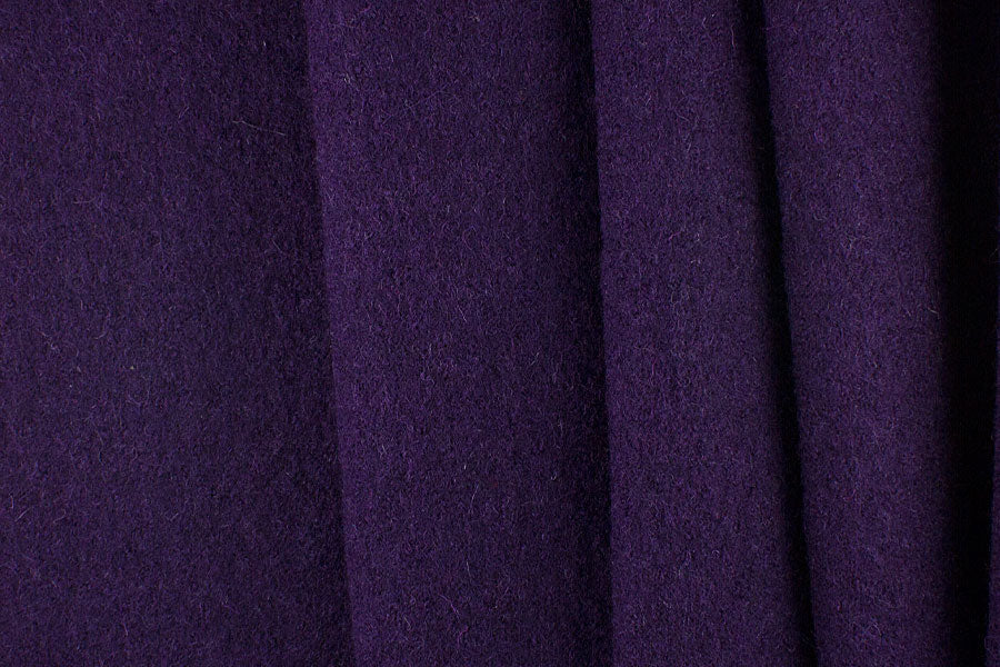 Deep Purple 18 oz. Boiled Wool Coating (Made in the Netherlands)