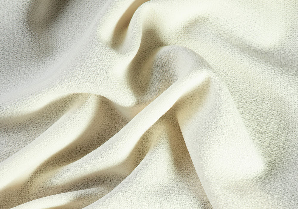 Ivory Cream Wool Double-Crepe (Made in Italy)