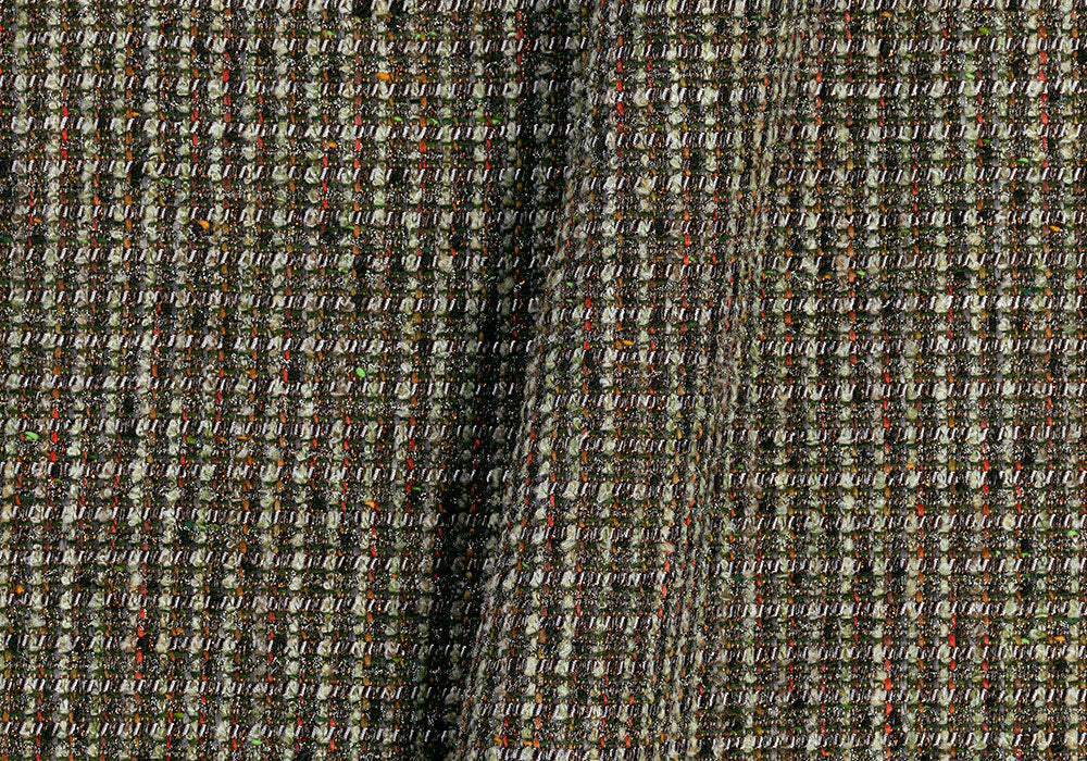 Subtly Platinum & Copper Sage Bouclé (Made in Italy)